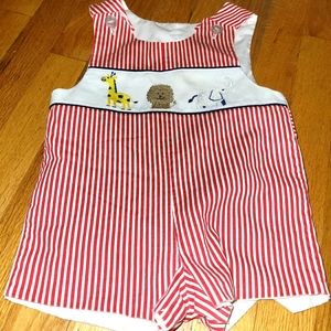 Hand smocked animal outfit